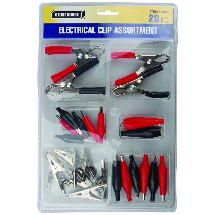 STOREHOUSE Electrical Clip Set, 28-Pieces
