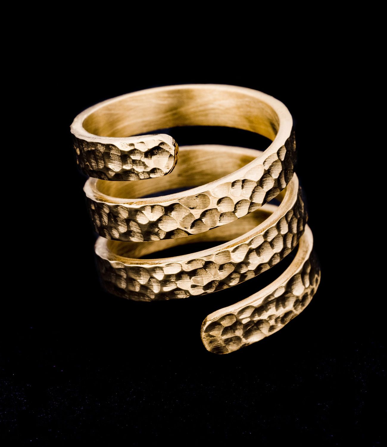 ICSPRING 18K GOLD PLATED CRATER