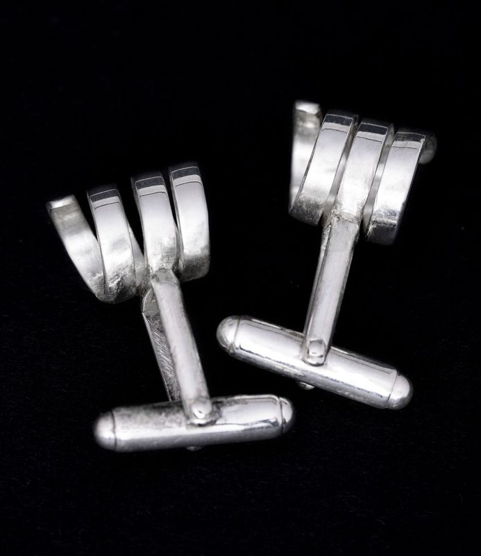 ICSPRING CUFFLINGS SILVER