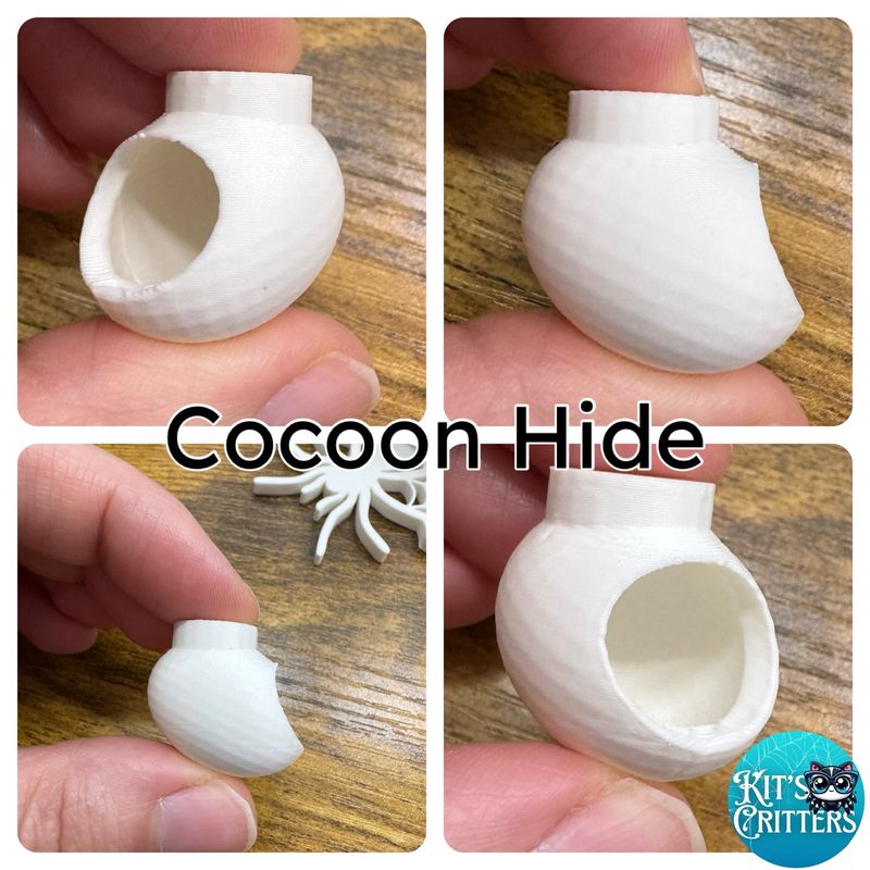 3D Printed Cocoon Hide With Hidden Magnets