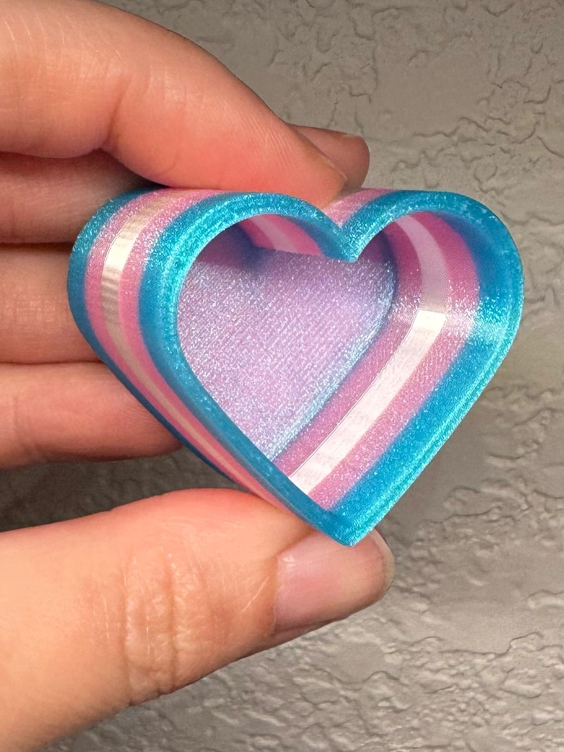 Trans Pride Magnetic Heart Shaped Hide