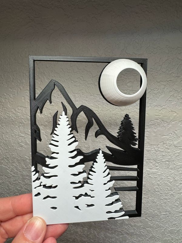Misty Mountains Climbing Wall 4x6&quot;