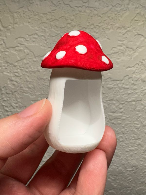 Hand Painted Mushroom Hide