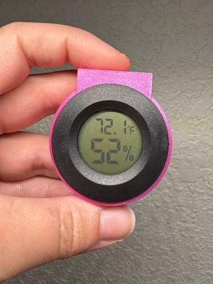Round Hygrometer/Thermometer Magnetic Holder