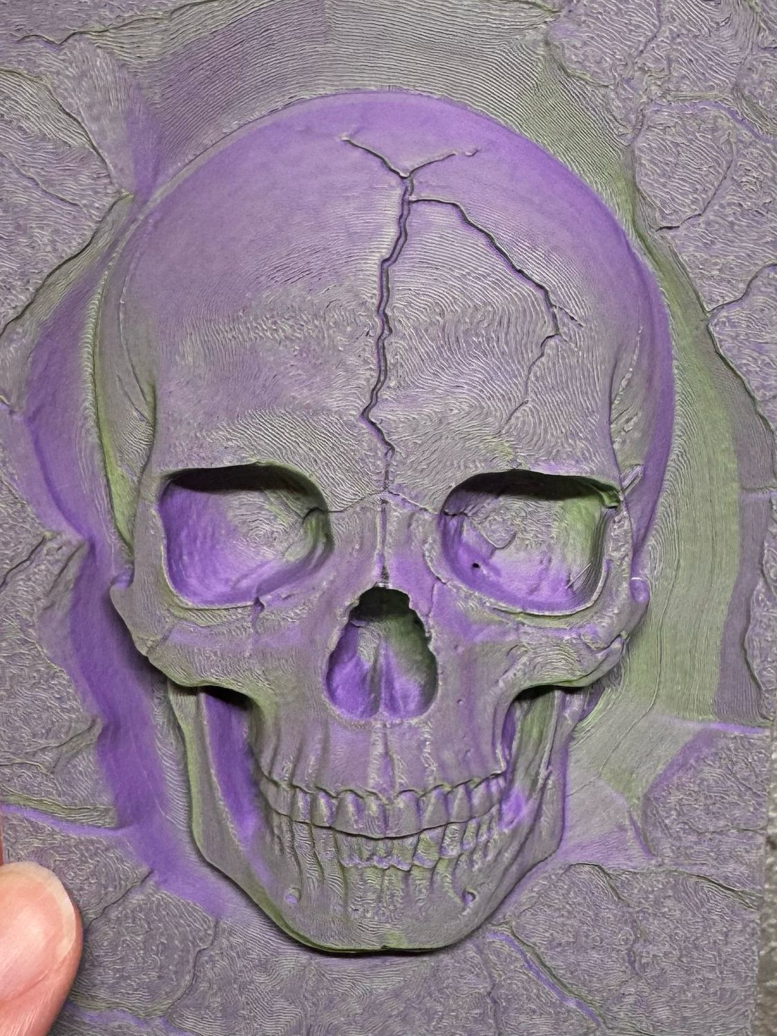 3D Skull Climbing Wall 4x6&quot;