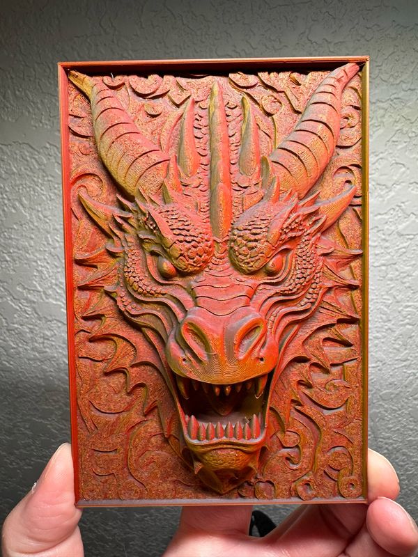 3D Dragon Climbing Wall 4x6&quot;