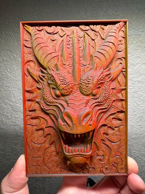 3D Dragon Climbing Wall 4x6&quot;