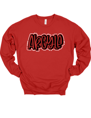 Argyle Bella + Canvas Adult Unisex Sponge Fleece Drop Shoulder Sweatshirt