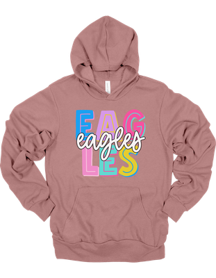 Retro Eagles Bella + Canvas Hooded Sweatshirt Youth-Adult
2 Colors Available