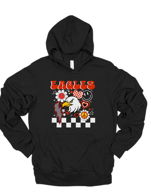 Eagles Heart Bella + Canvas Hooded Sweatshirt Youth-Adult