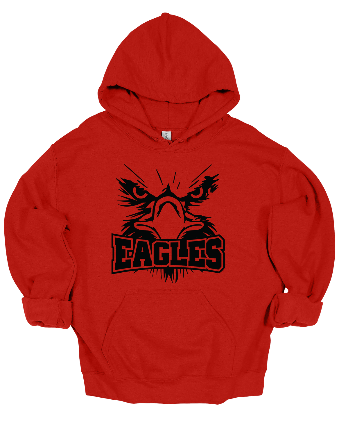 Eagle Face Gildan Hooded Sweatshirt Youth-Adult