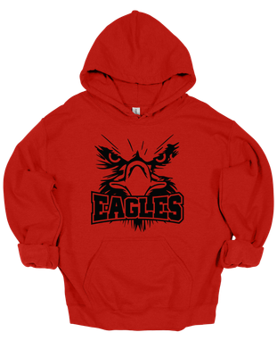Eagle Face Gildan Hooded Sweatshirt Youth-Adult