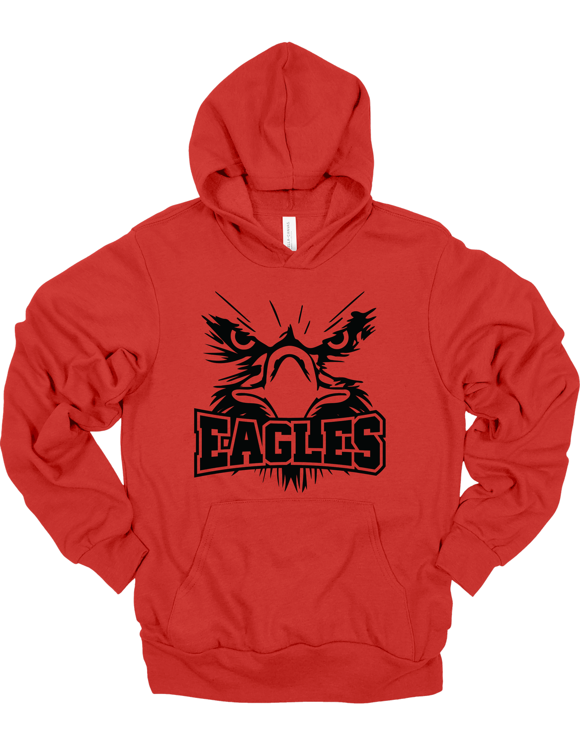 Eagle Face Bella + Canvas Hooded Sweatshirt Youth-Adult