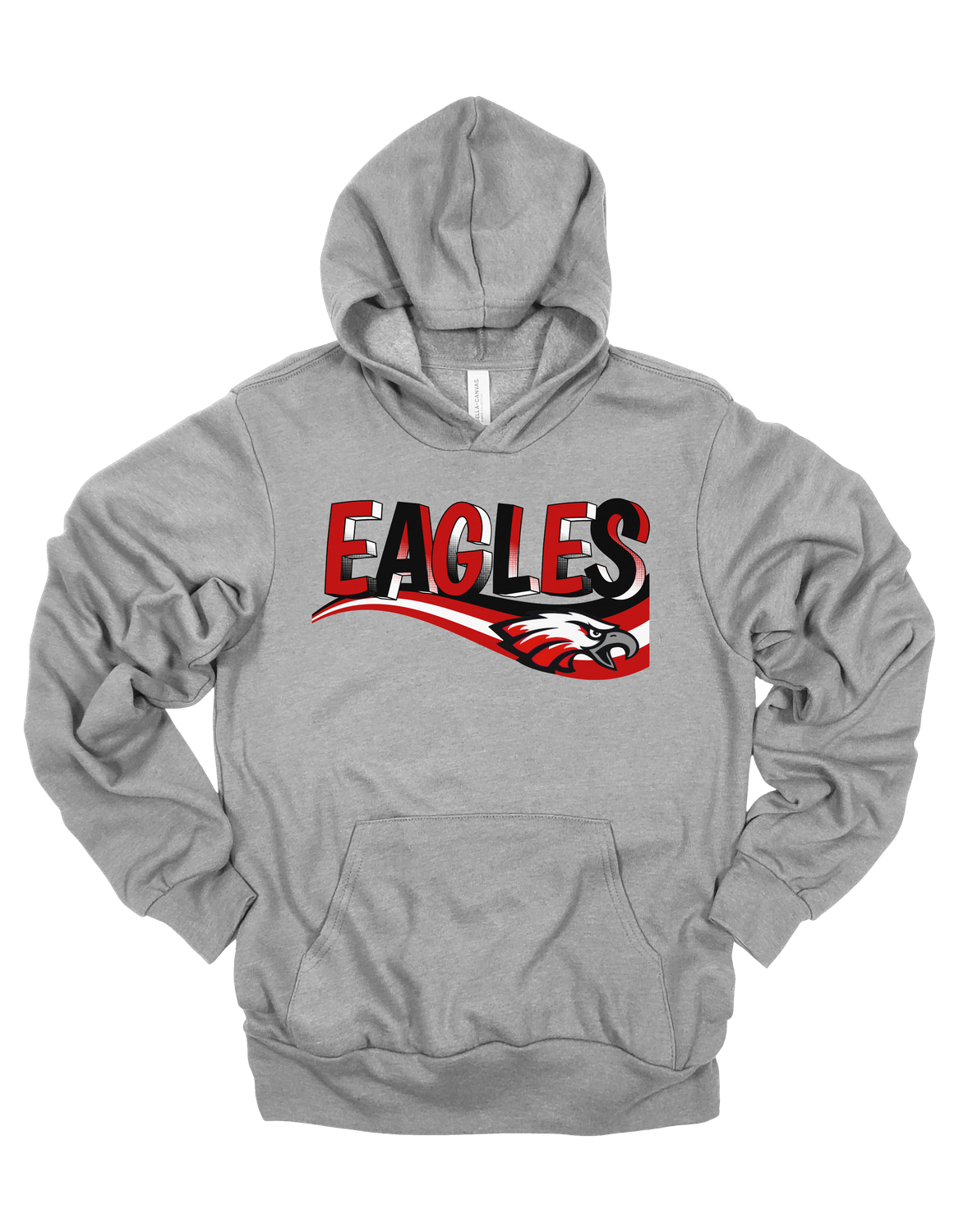 Eagle Bella + Canvas Hooded Sweatshirt Youth-Adult