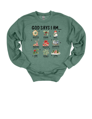 God Says I AM Gildan Adult Sizes Only