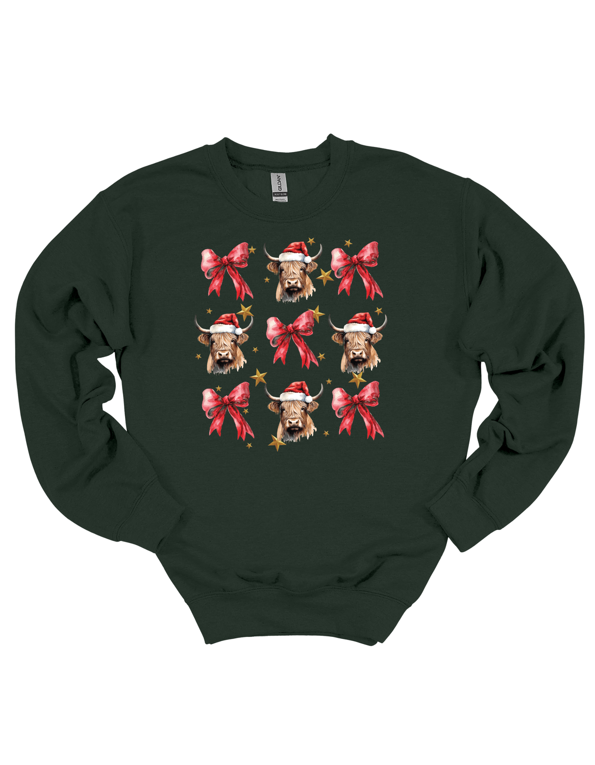 Highland Cow Bows Gildan Youth-Adult Sizes