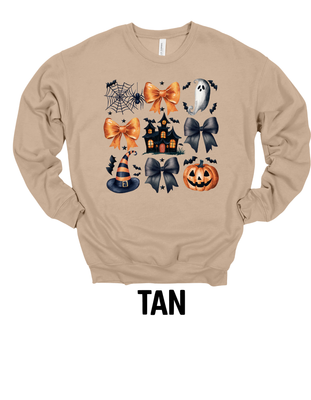 Haunted House Bows Bella + Canvas Sweatshirt Adult Sizes Only