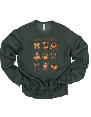 God Says You Are Bella + Canvas Youth Sizes Only