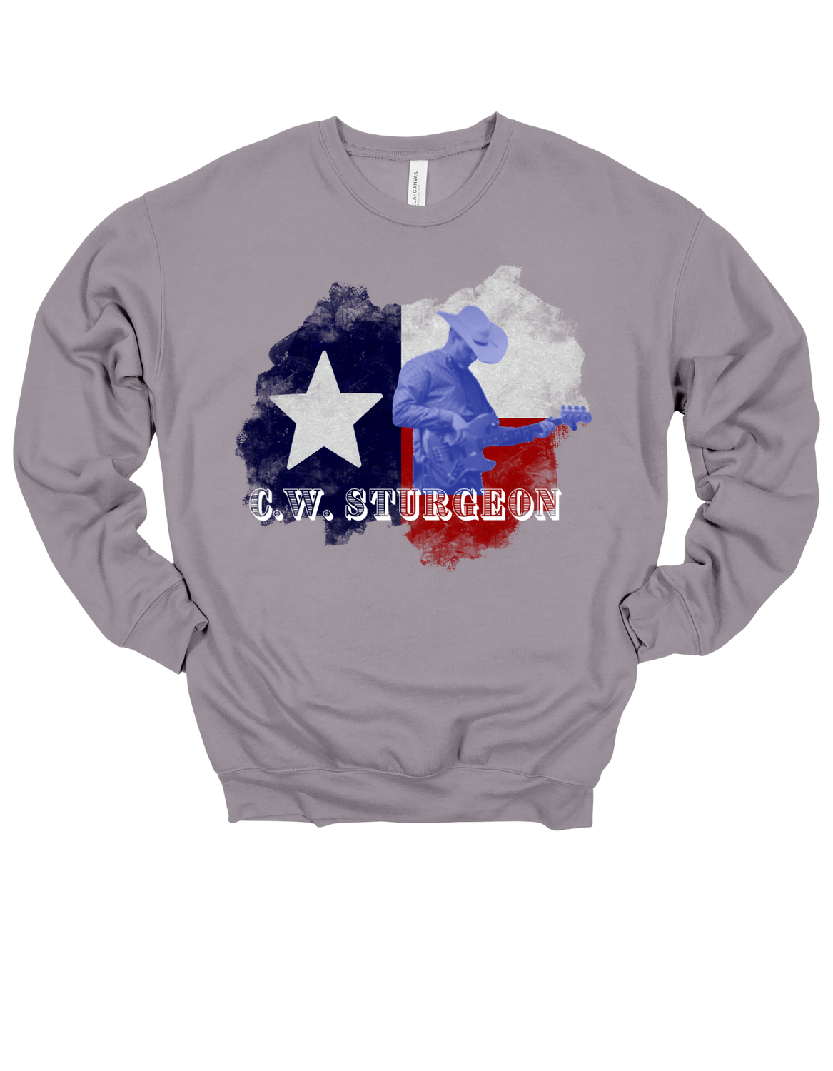 C.W Sturgeon Texas Flag Bella Sweatshirt More Colors Available