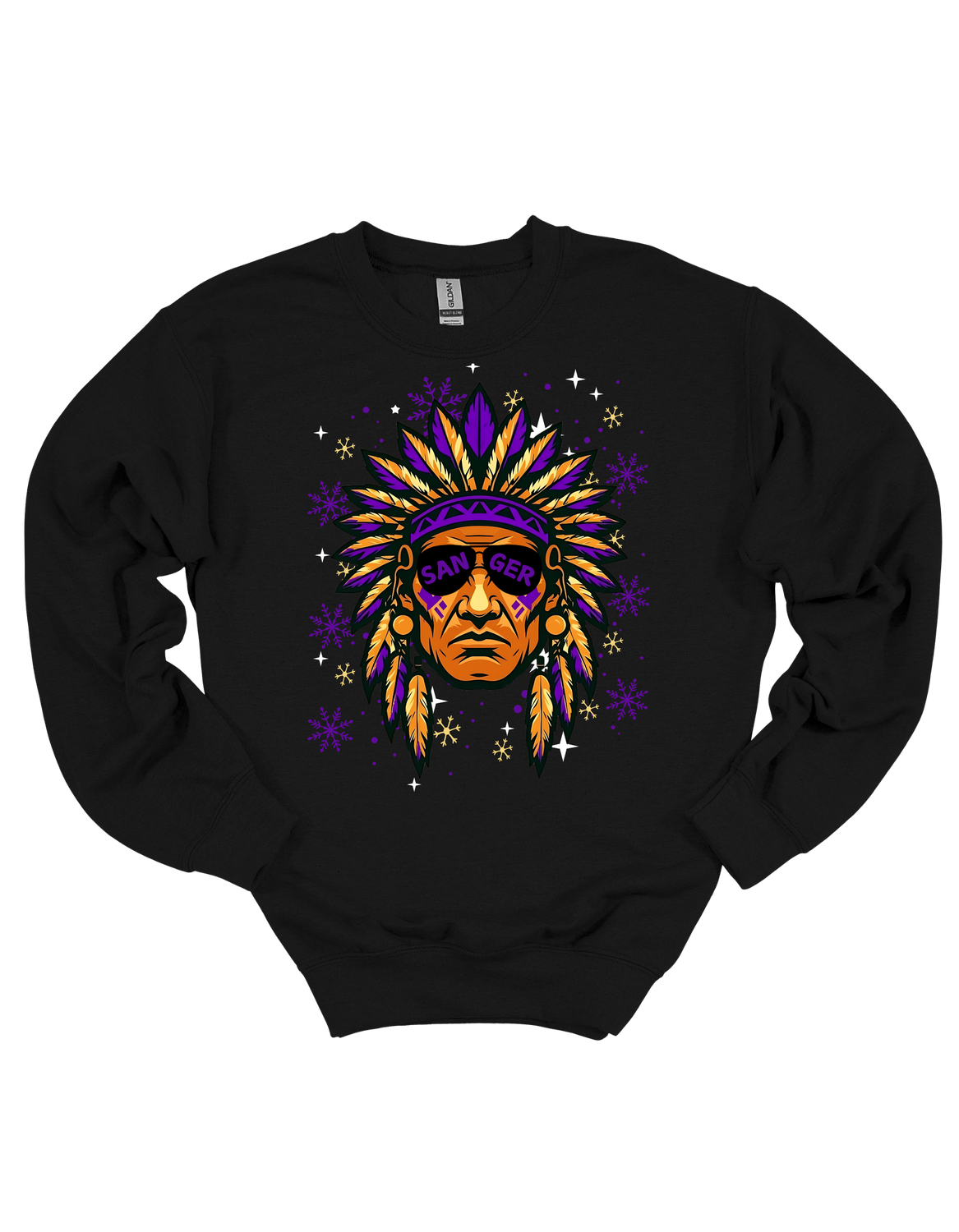 Sanger Indian Holiday (Black) Youth-Adult sizes