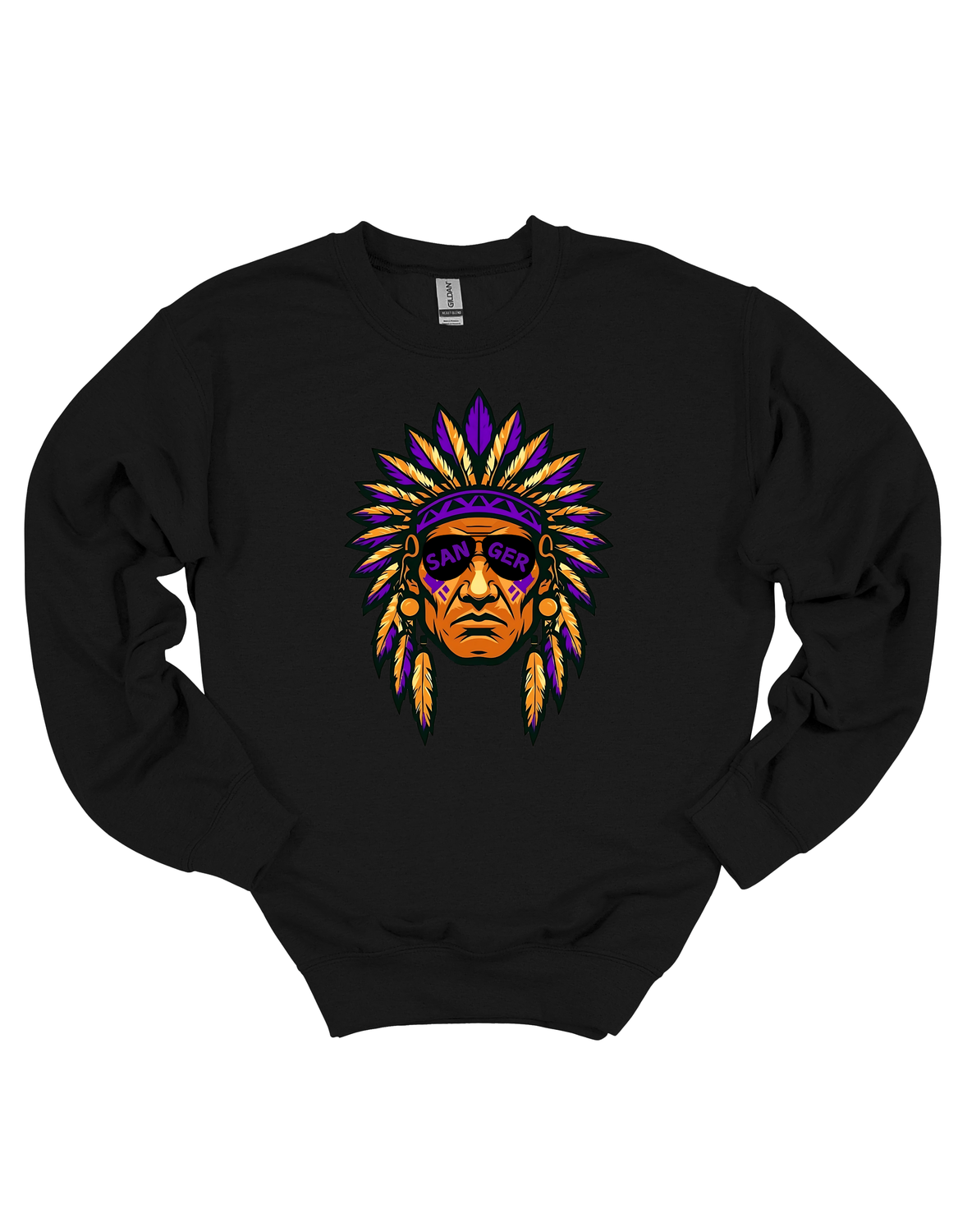 Sanger Indians Sweatshirt Youth-Adult Sizes 2 Colors Available