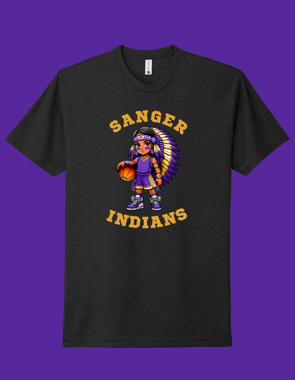 Sanger Girls Basketball Next Level T-Shirts Youth-Adult Sizes