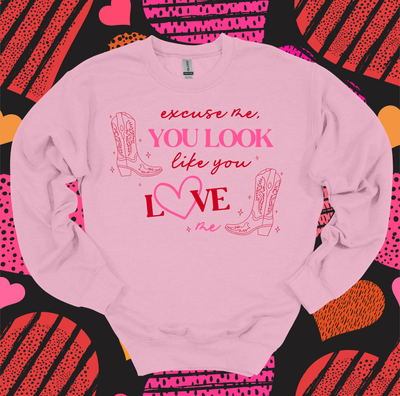 Glidan Sweatshirt &quot;You Look Like You&quot; Adult Sizes Only 2 Colors Available
