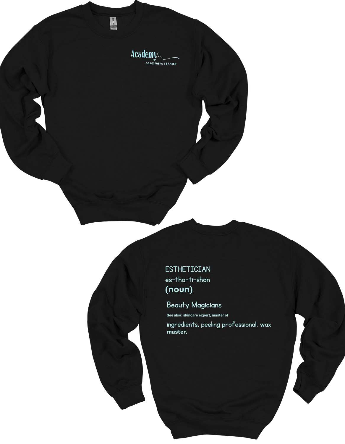 Academy Sweatshirt Glitter Writing