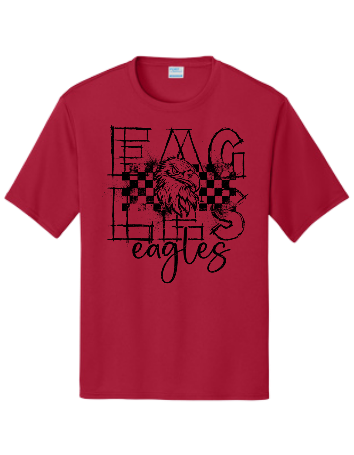 Performance Wear Eagles Checkered Youth-Adult Sizes 3 Colors Available