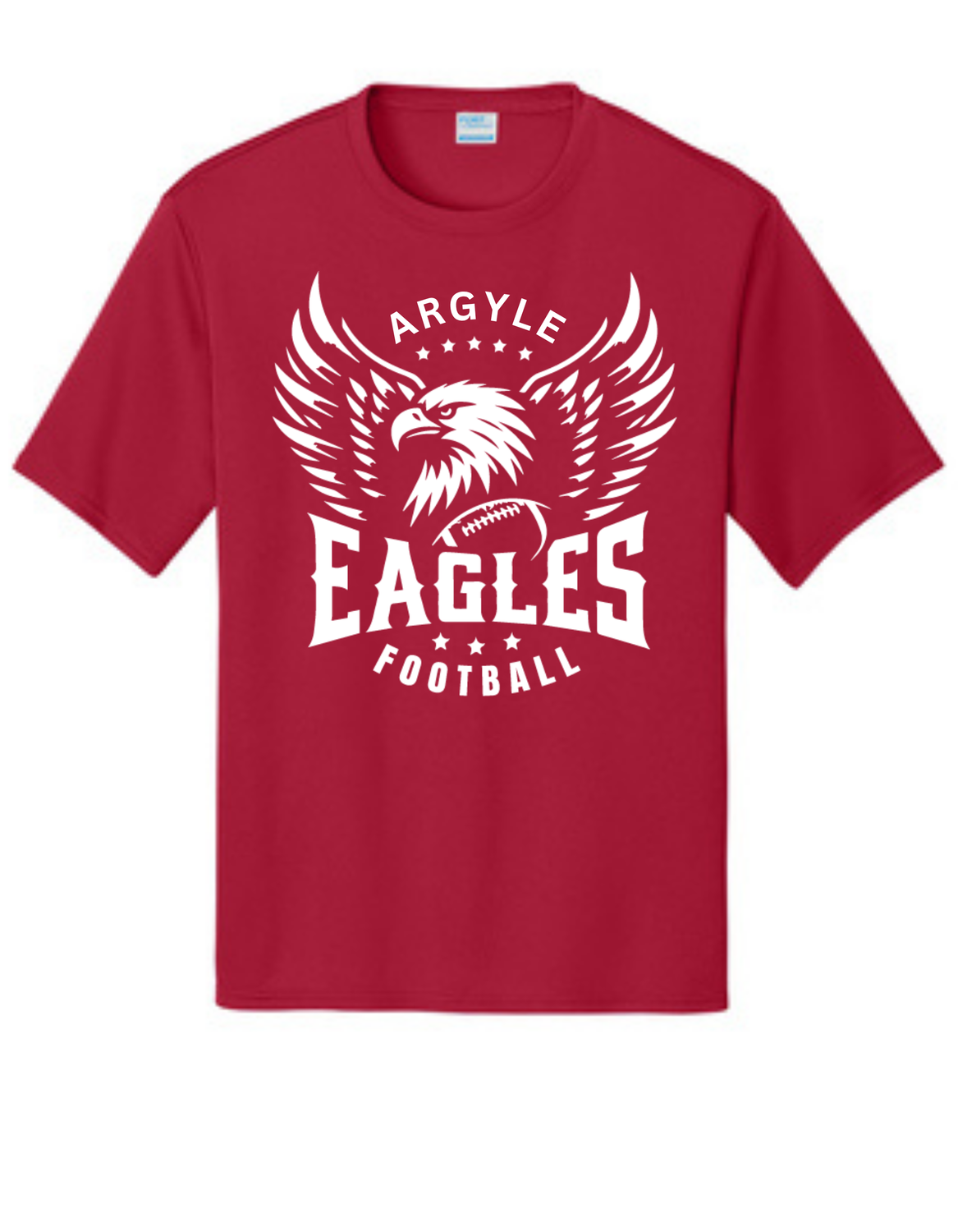 Performance Wear Argyle Football (white) Youth-Adult Sizes 3 Colors Available