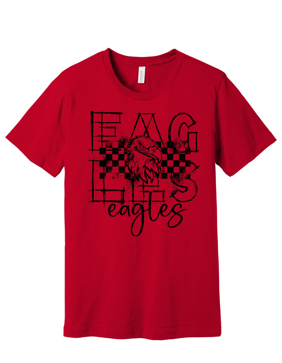 Bella Canvas Eagles Checkered Youth-Adult Sizes 3 Colors Available