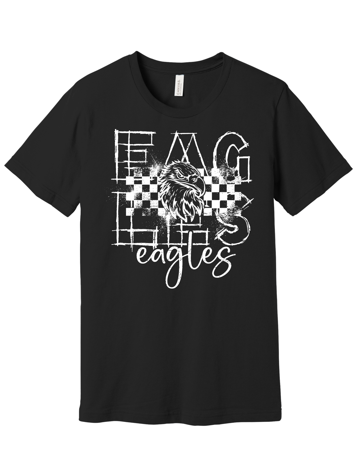 Bella Canvas Eagles Checkered White Youth-Adult Sizes 2 Colors Available