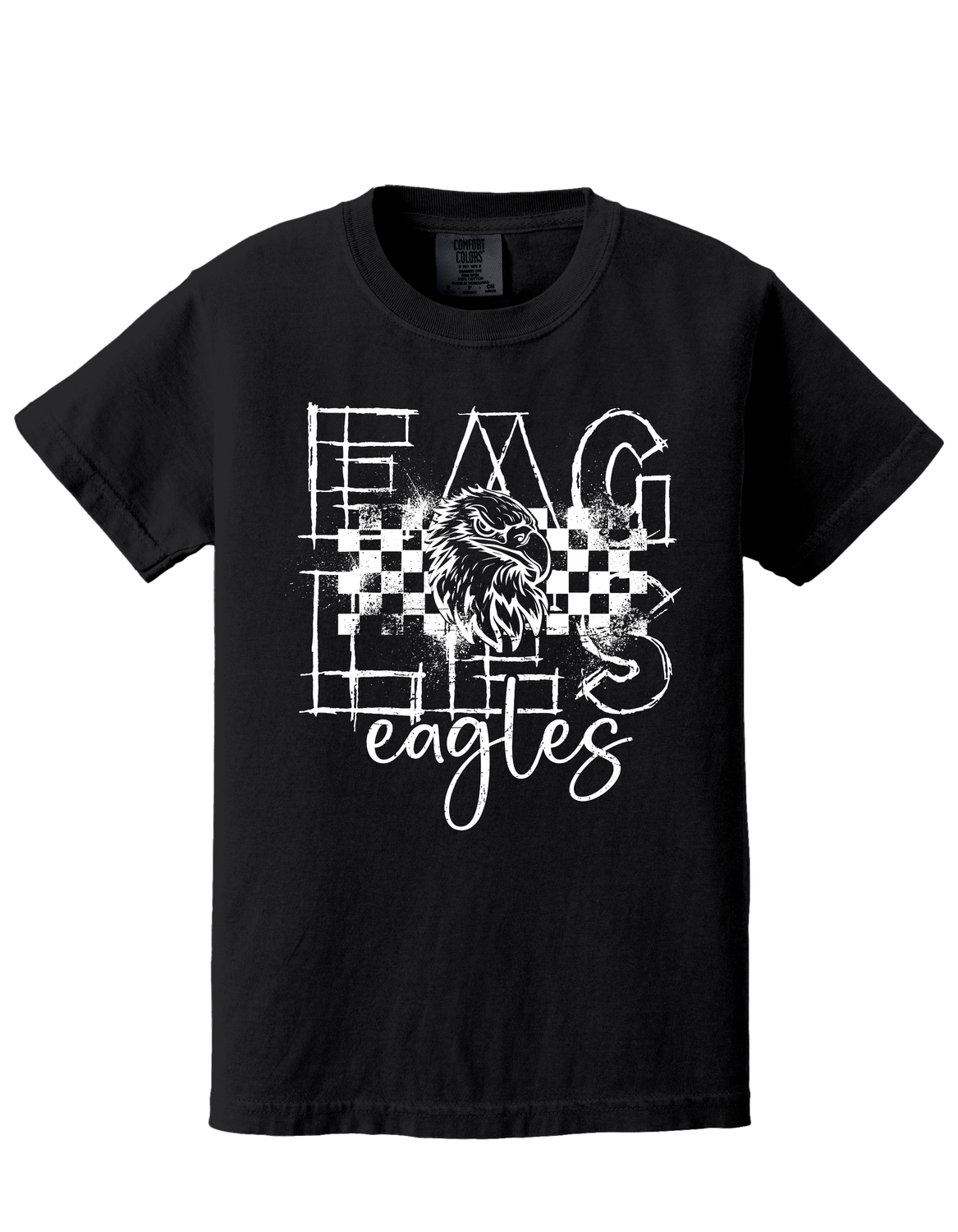 Bella Canvas Eagles Checkered (white) Youth-Adult Sizes