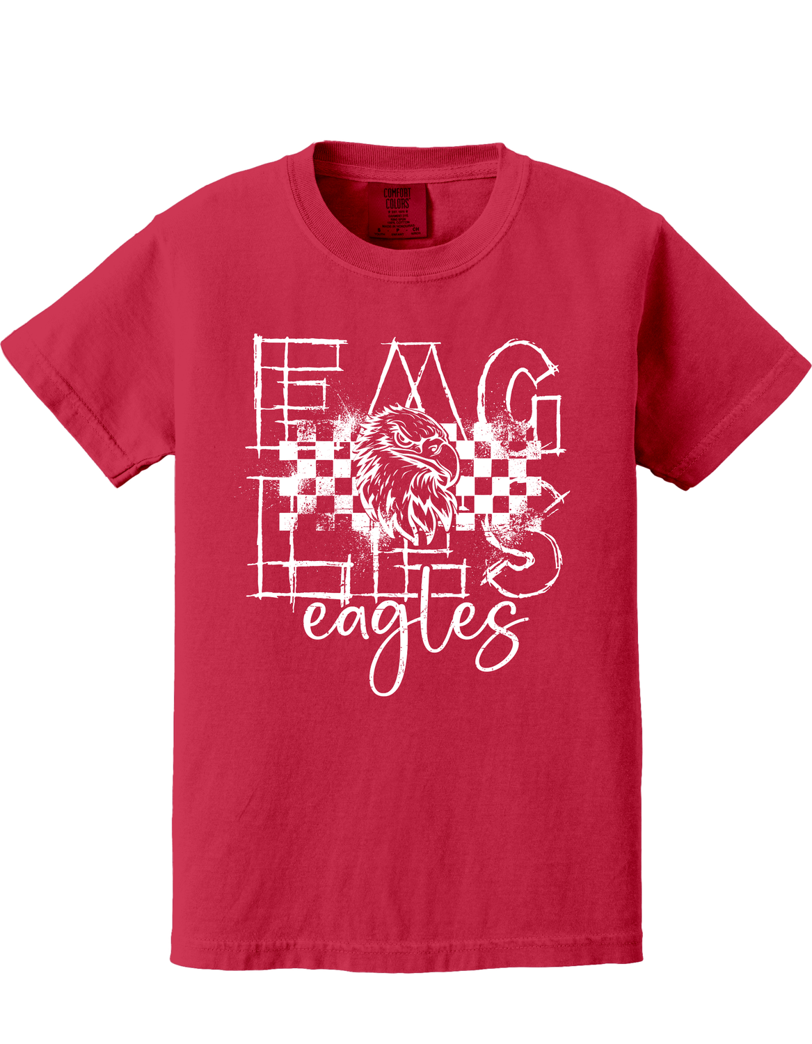 Bella Canvas Eagles Checkered (white) Adult Sizes Only