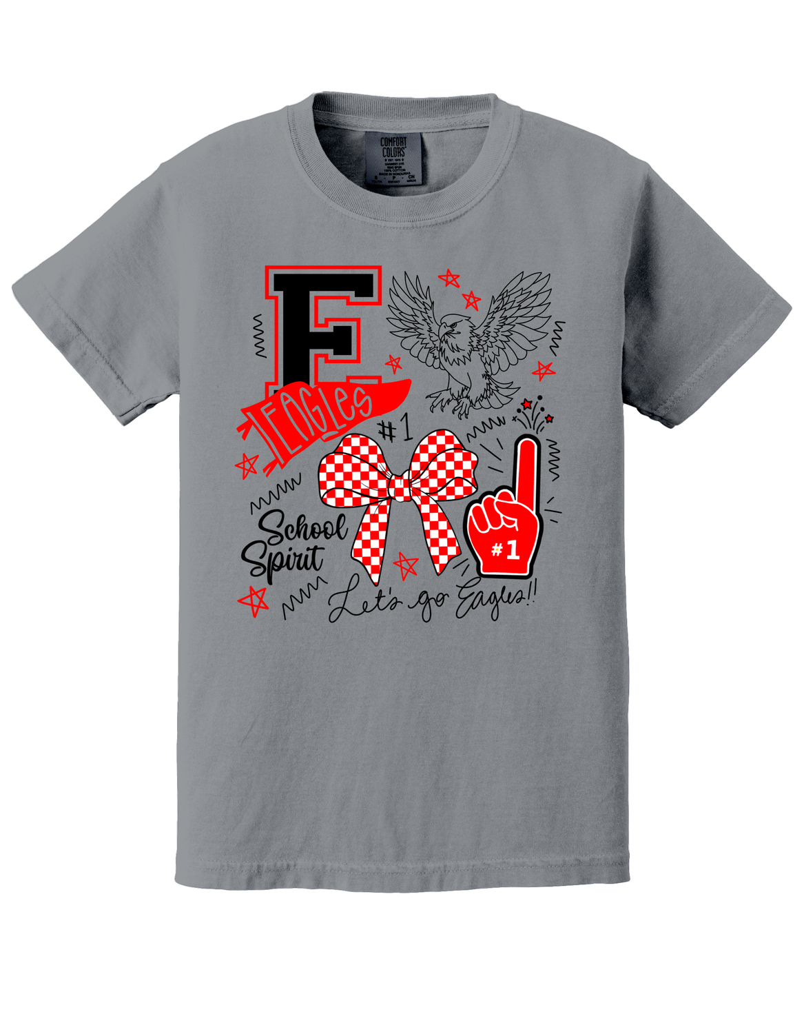 Bella Canvas Lets Go Eagles Youth-Adults Sizes 2 Colors Available