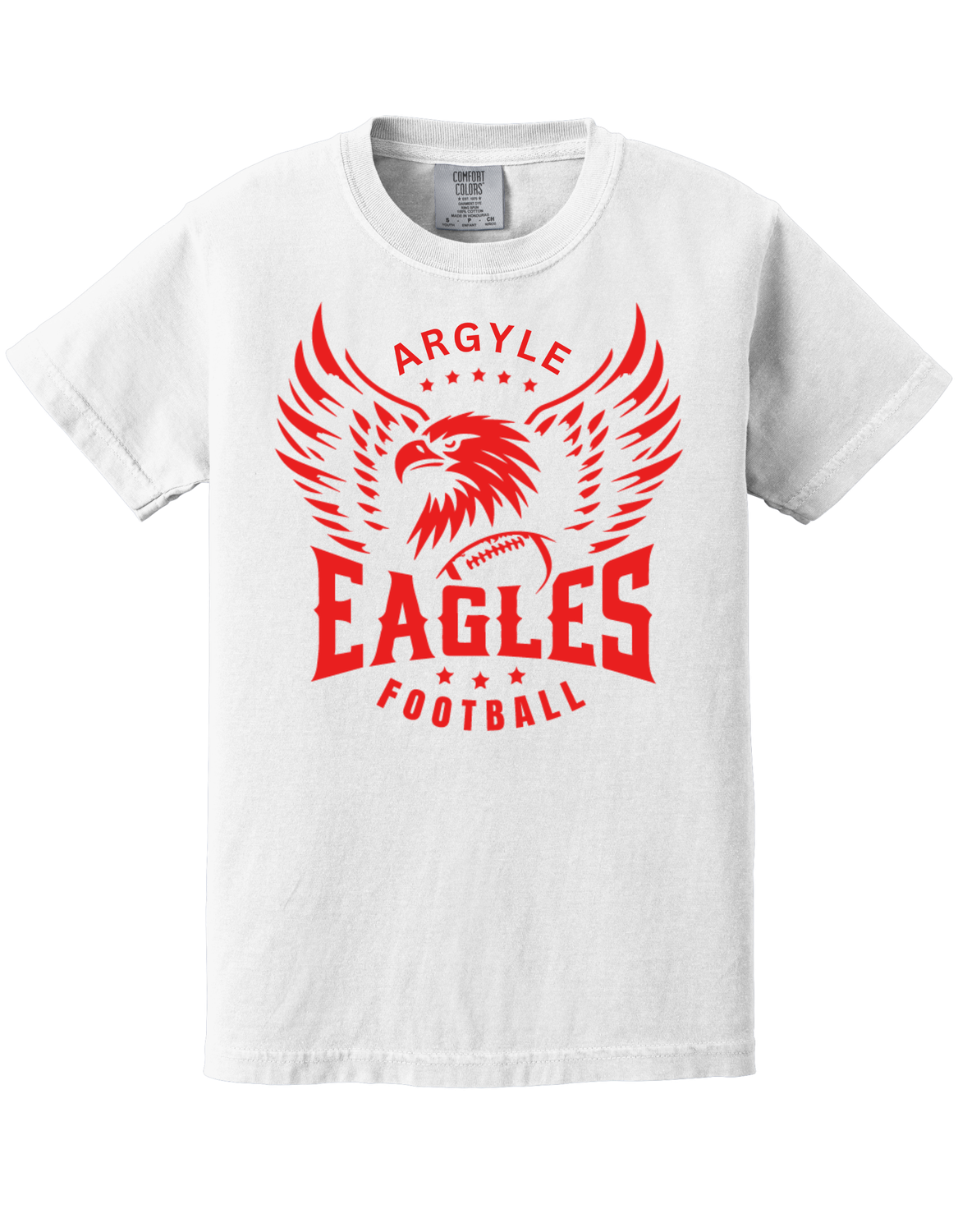Bella Canvas Argyle Football (red) Youth-Adult Sizes 3 Colors Available