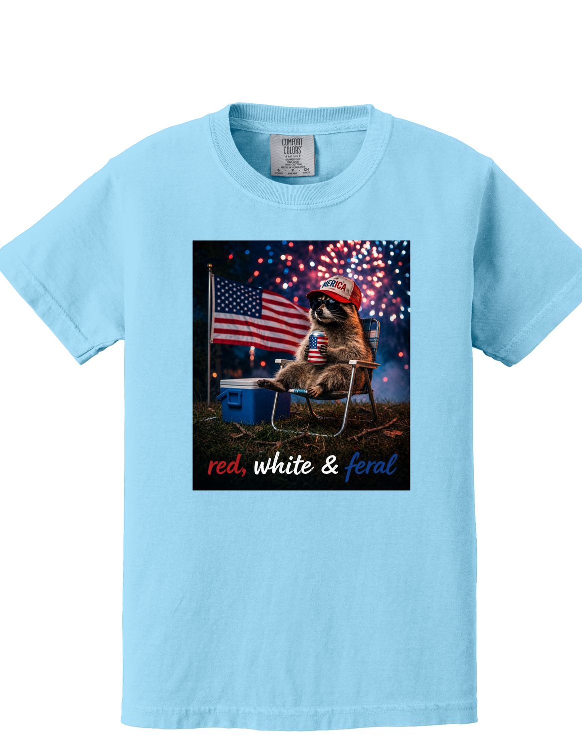 Red, White &amp; Feral 3 Colors Available Youth Sizes