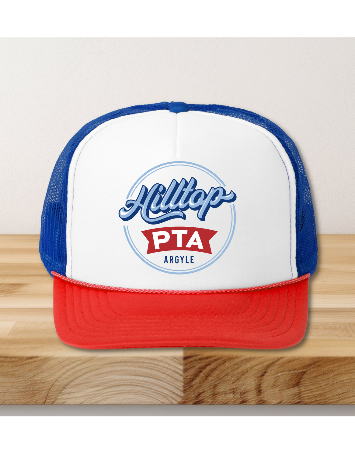 Hilltop PTA White Front Trucker Hats