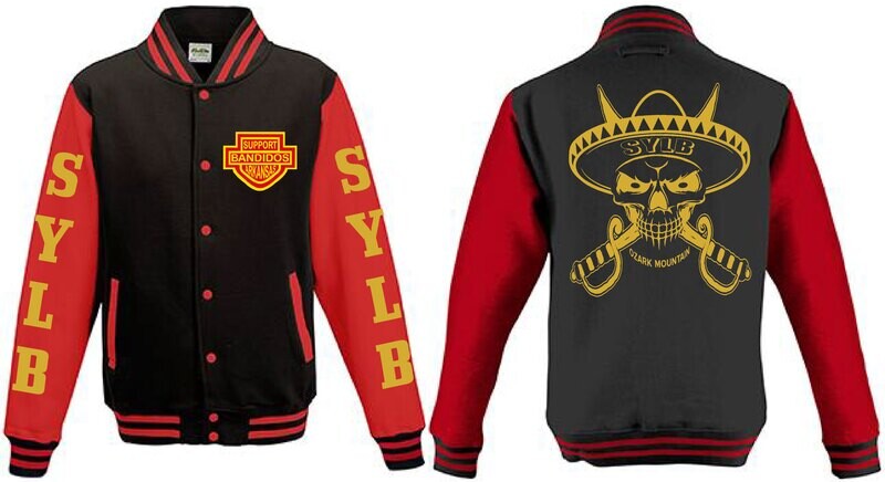 Letterman Jacket Black &amp; Red SYLB Support