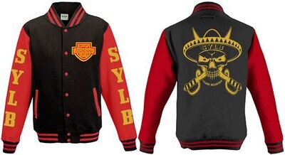 Letterman Jacket Black &amp; Red SYLB Support