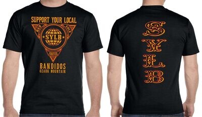SUPPORT BANDIDOS RED AND GOLD FOREVER SHORT SLEEVE SHIRT