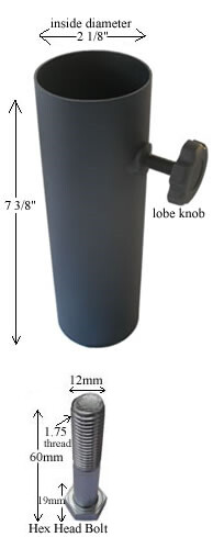 70-101SS Powder Coated Steel Short Umbrella Pole