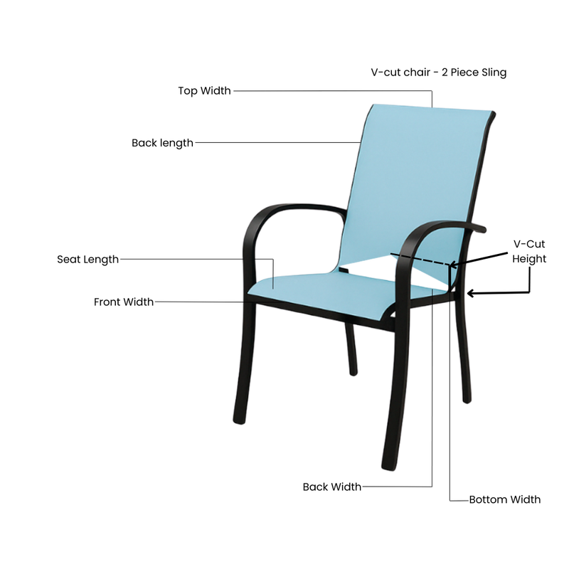 V-Cut Chair - 2 Piece Sling