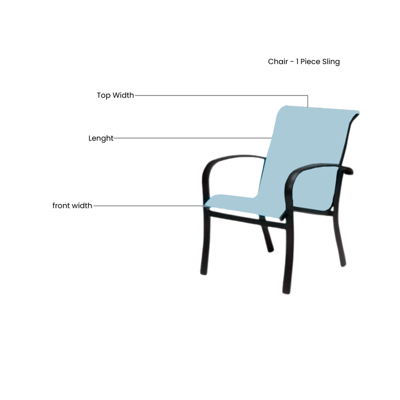 Chair / Swivel / High Back / Bar Stool - 1 Piece Sling