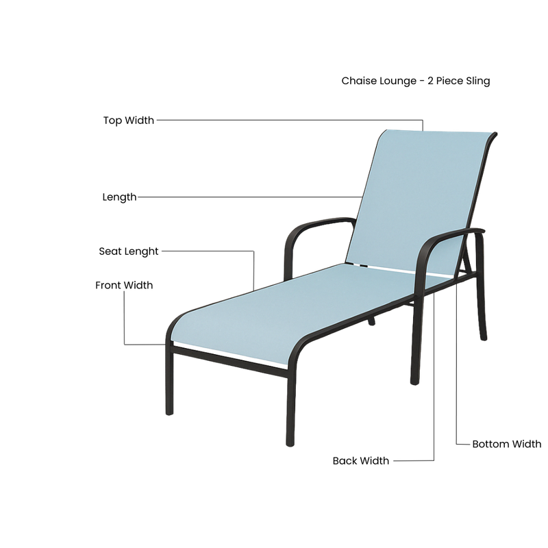 Chaise Lounge - 2 Piece Sling