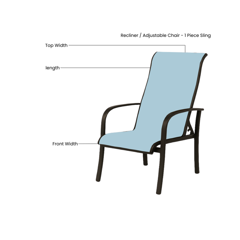 Recliner / Adjustable Chair - 1 Piece Sling