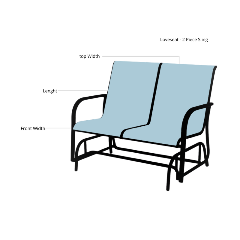 Loveseat - 2 Piece Sling