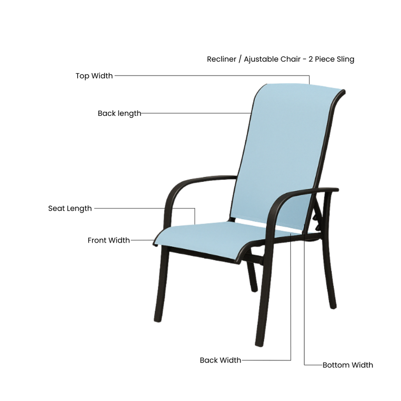 Recliner / Adjustable Chair - 2 Piece Sling