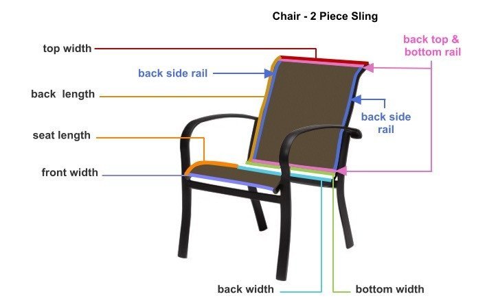 Chair 2 Piece Custom Sling