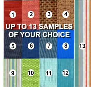 ORDER UP TO 13 FABRIC SAMPLES